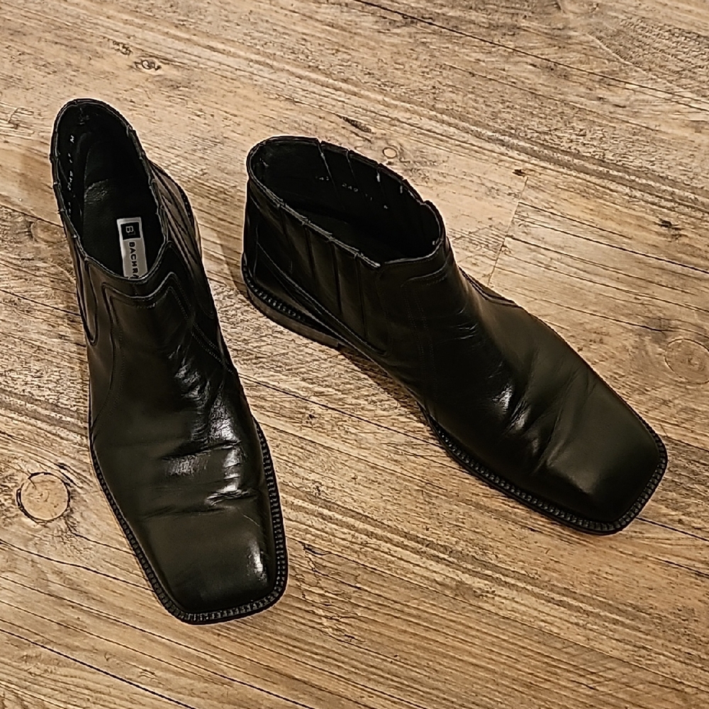 Black Leather Men's Shoes